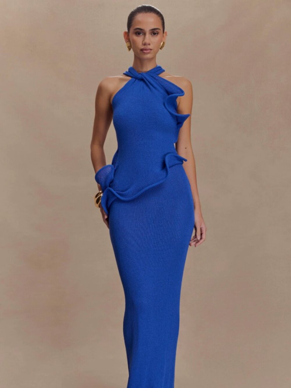 Meshki Caprice maxi dress in cobalt
